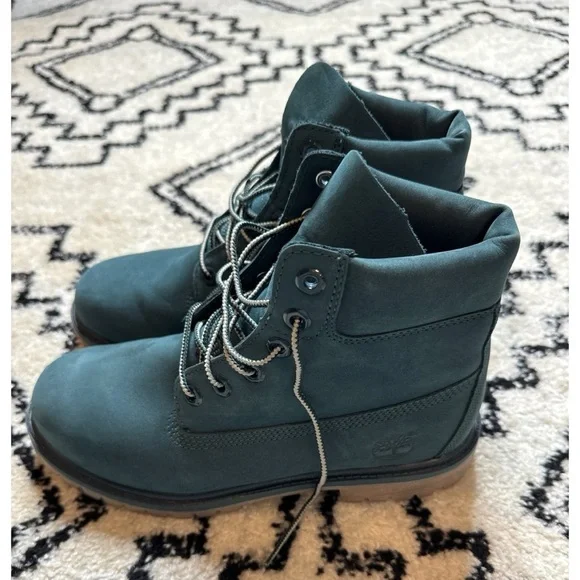 Timberland Blue Green Hiking Boots Boys Size 6.5 - Picture 5 of 7